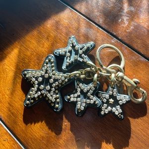 Coach leather keychain